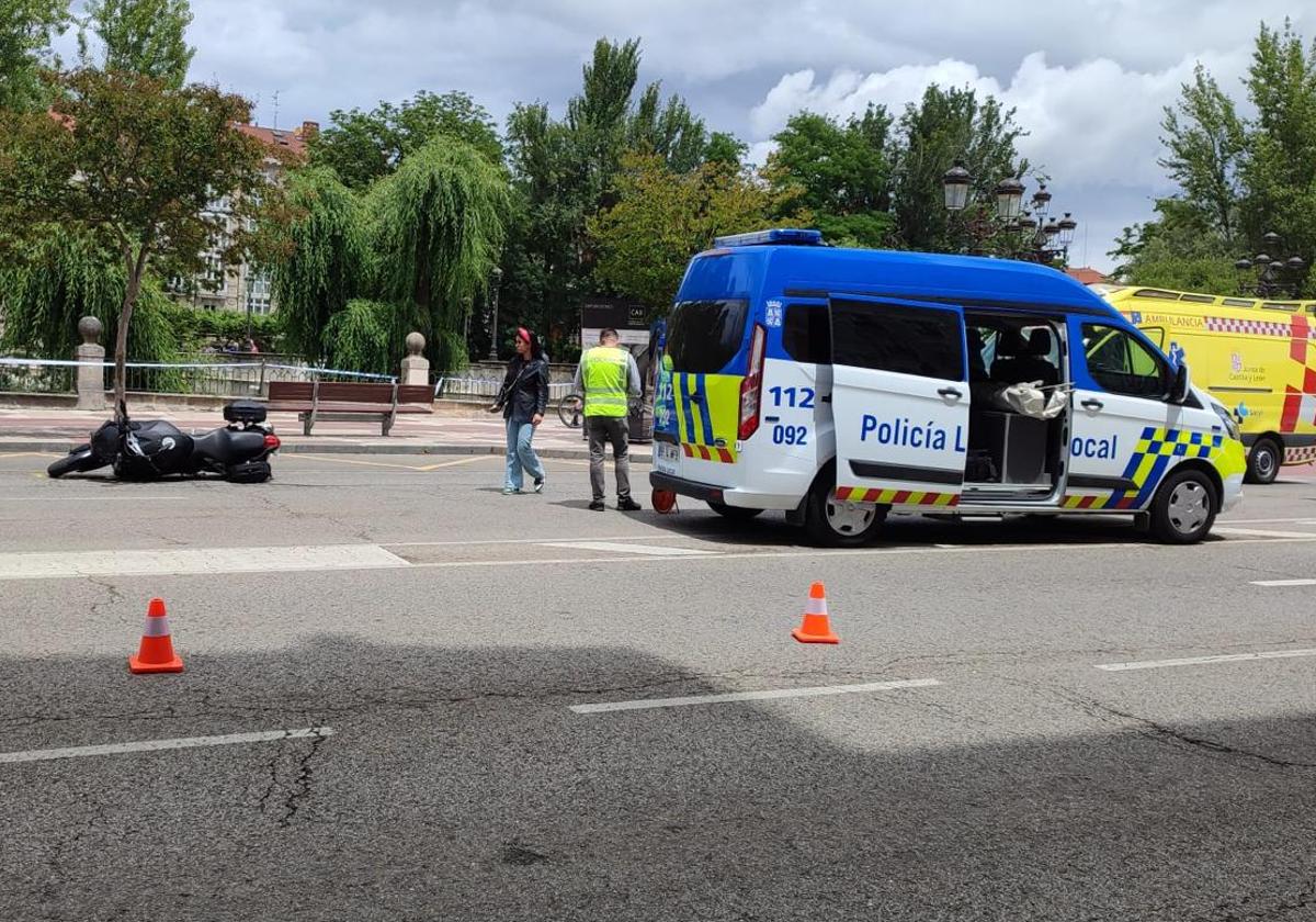 Lugar del atropello en Burgos.