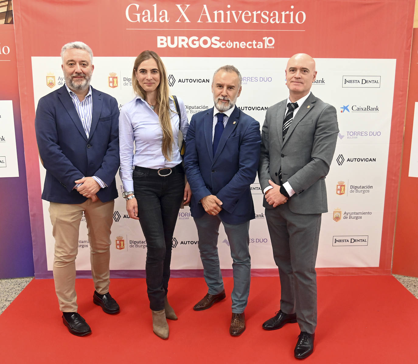 Carlos Niño, Carolina Álvarez, José Antonio López y Ángel Manzanedo, concejales del grupo municipal del PP y miembros del equipo de Gobierno del Ayuntamiento de Burgos.