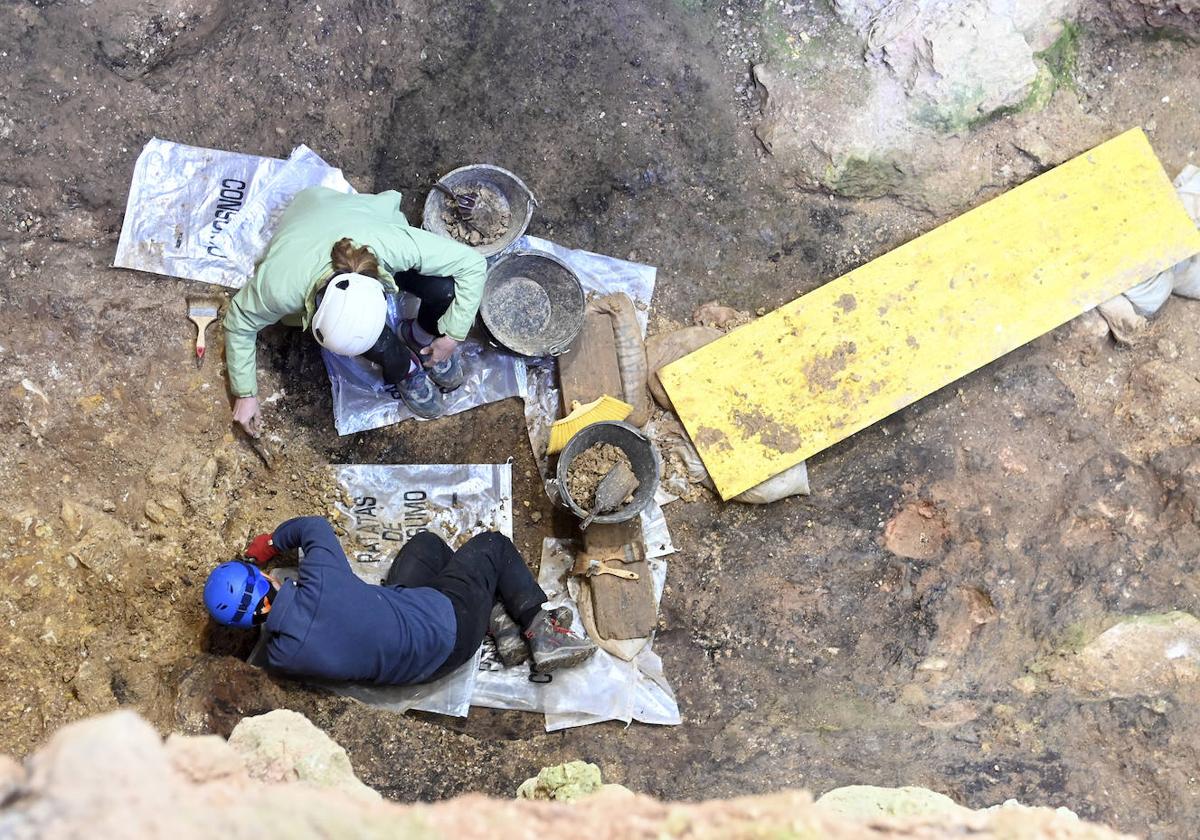 Excavaciones en la Sierra de Atapuerca.