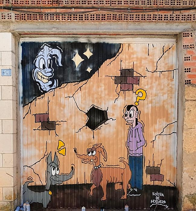 Mural de Enol Alonso para el Concurso de Murales 2024 de Tubilla.