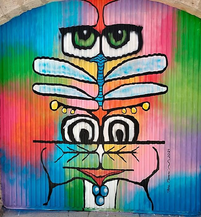 Mural de Ana Moreno para el Concurso de Murales 2024 de Tubilla.