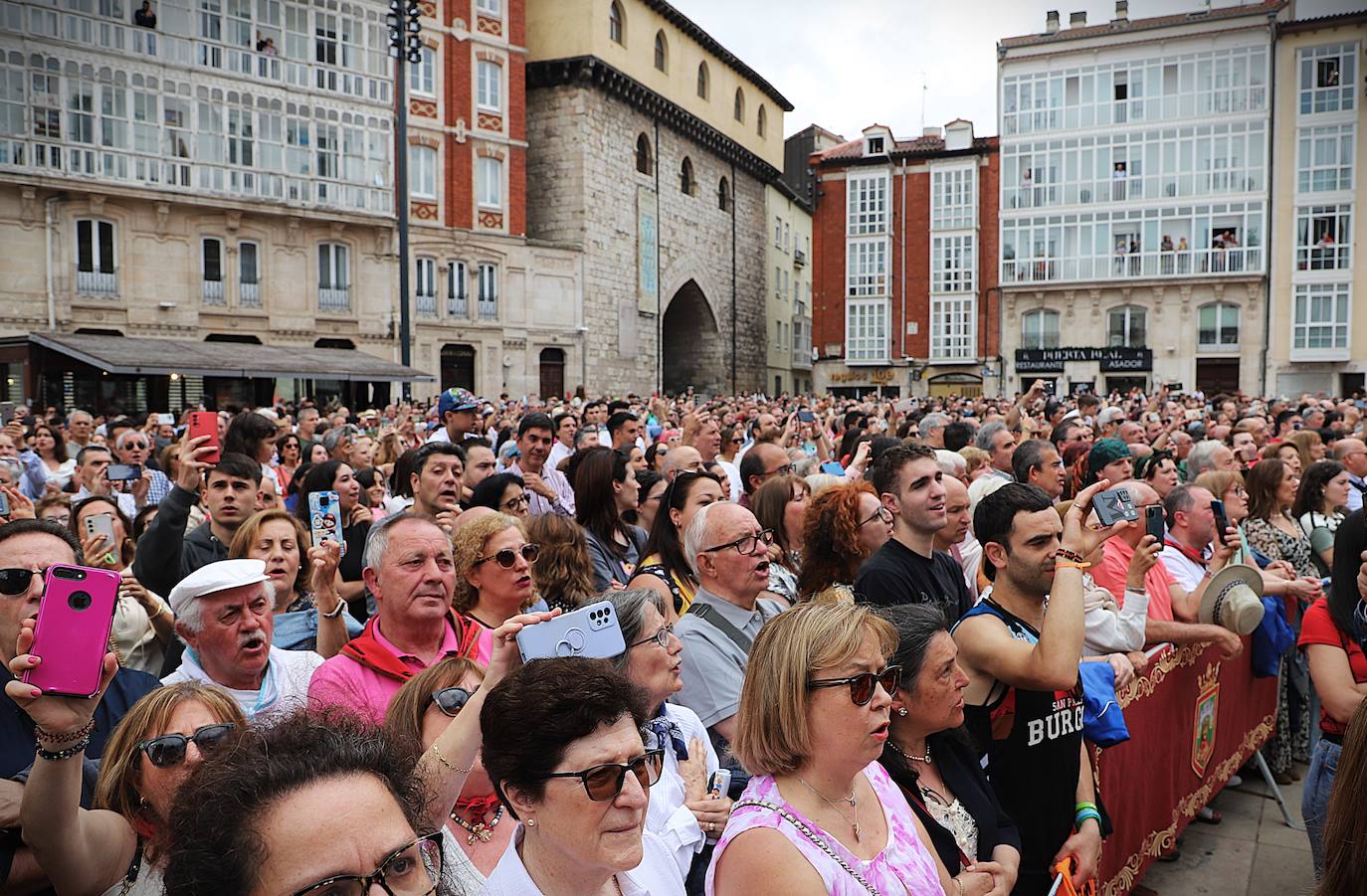 Así ha sido la interpretación del Himno a Burgos en los Sampedros