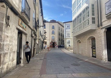 La vieja rúa de Burgos que nace de la puerta de la Texada