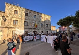 Protestas por la implantación de la planta de biogas en Milagros.