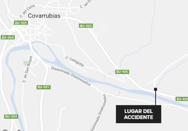 Excarcelan a un herido en un aparatoso accidente en Covarrubias