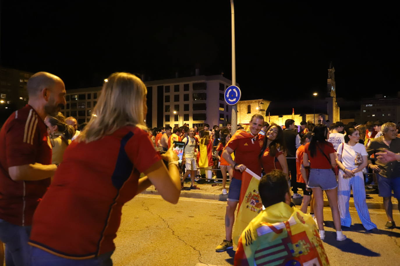 La celebración burgalesa de la victoria de España en la Eurocopa, en imágenes