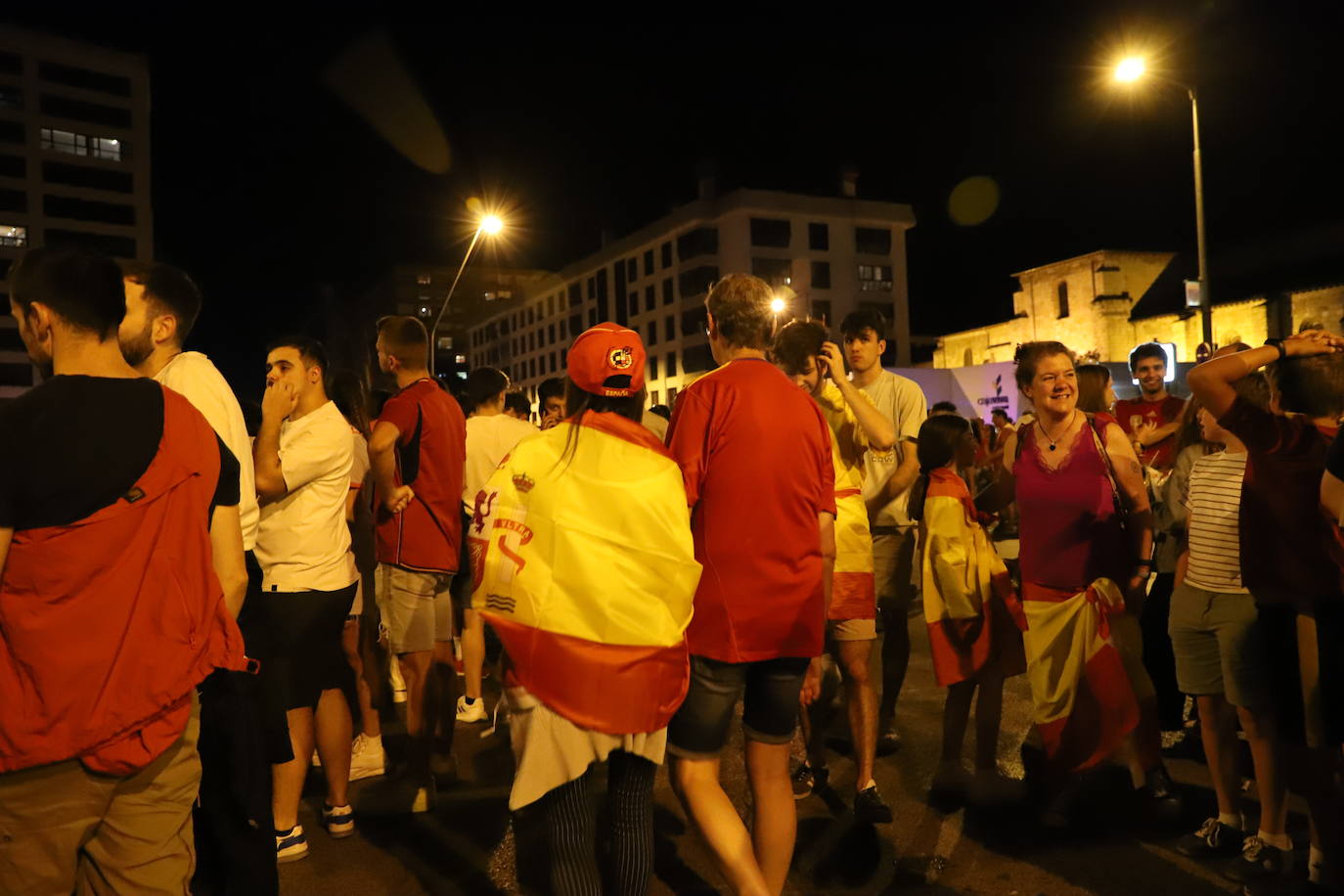 La celebración burgalesa de la victoria de España en la Eurocopa, en imágenes