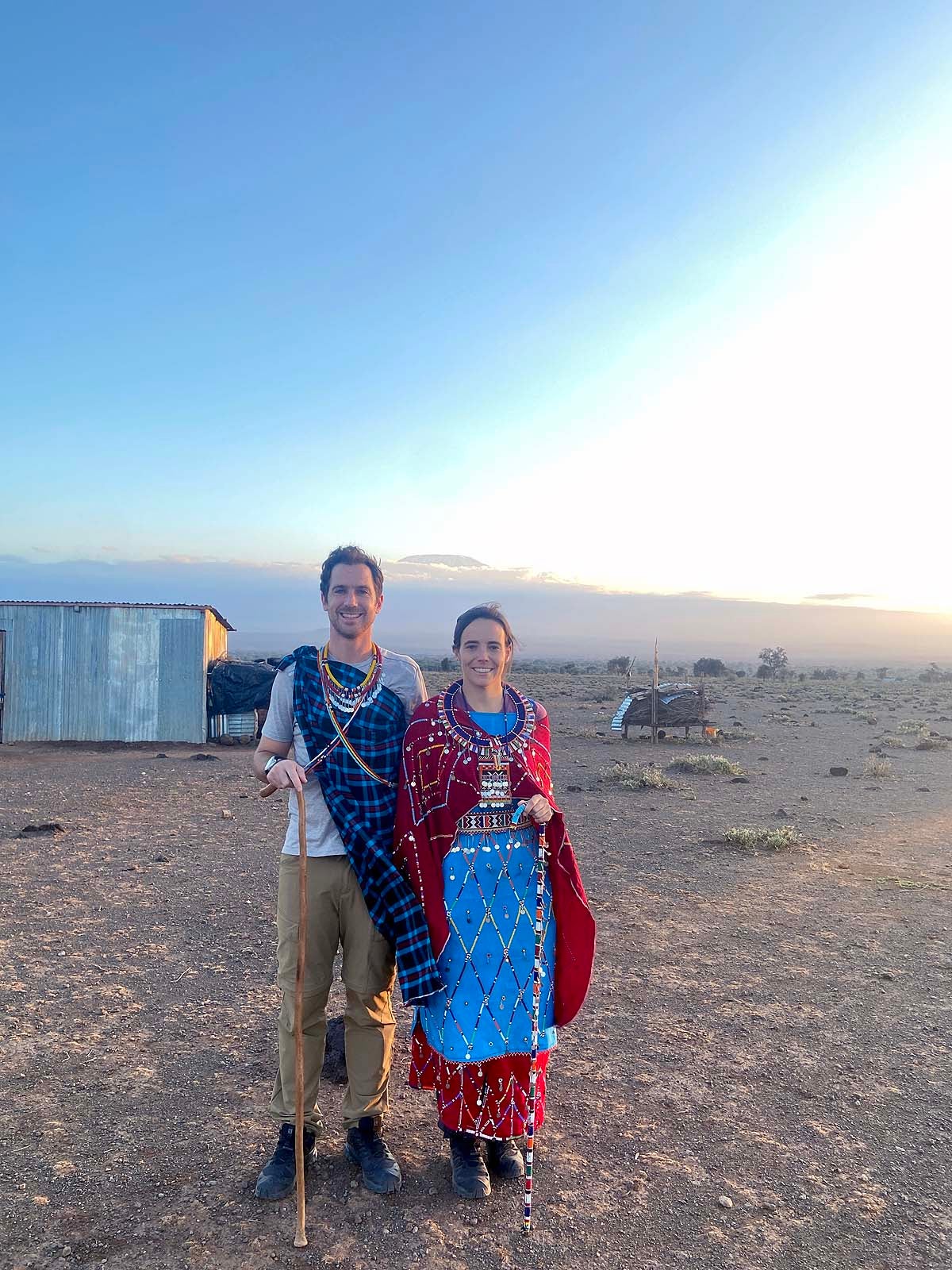 Aldea Maasai, Kilimanjaro, Kenia.