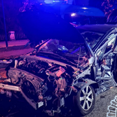 Dos detenidos implicados en un accidente durante una carrera ilegal en Burgos