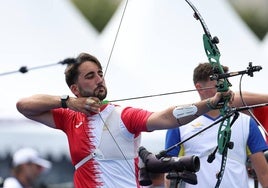 Pablo Acha, en sus primeras rondas en los Juegos Olímpicos de París.