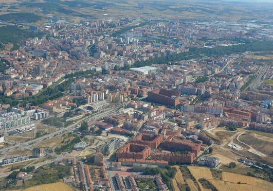 Foto aérea de Burgos capital.