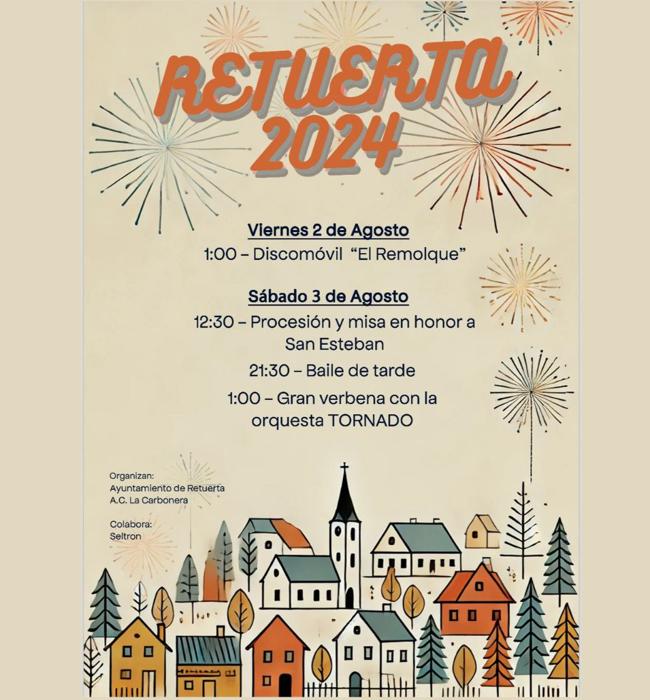 Cartel de fiestas de Retuerta 2024.