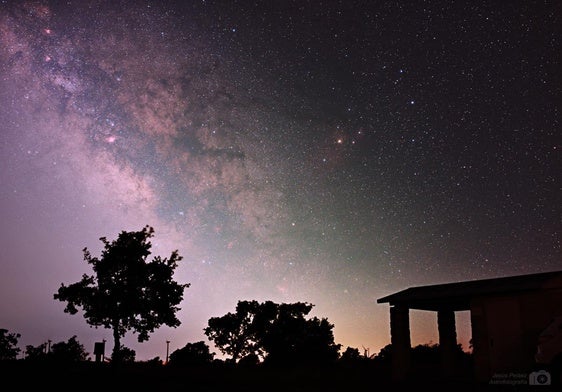 La Vía Láctea desde el Centro Astronómico de Lodos, en Burgos.