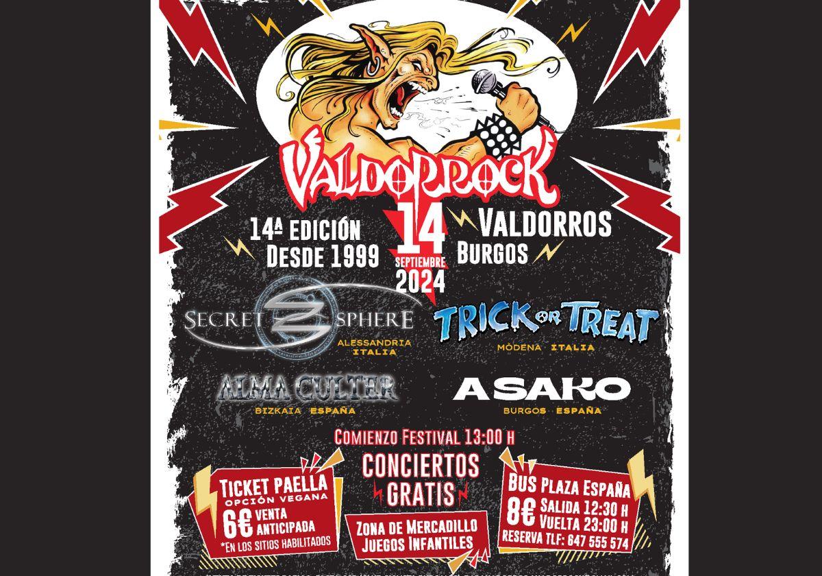 Cartel del festival de música Valdorrock