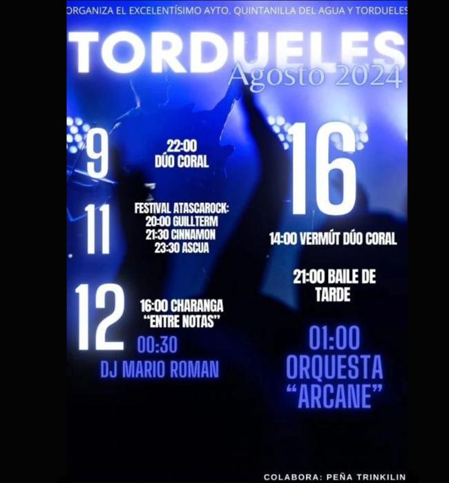 Cartel de fiestas de Tordueles 2024.