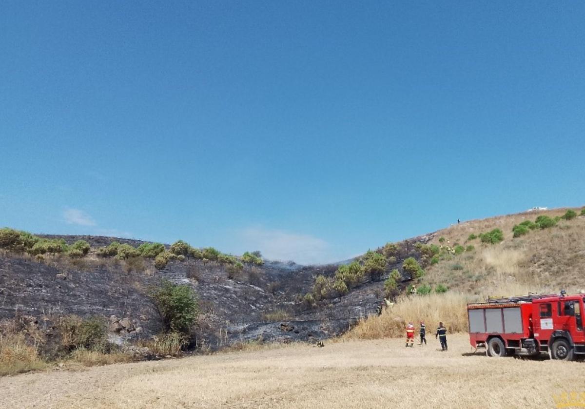 Incendio en Pedrosa de Duero.