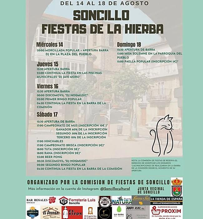 Cartel de fiestas de Soncillo 2024.