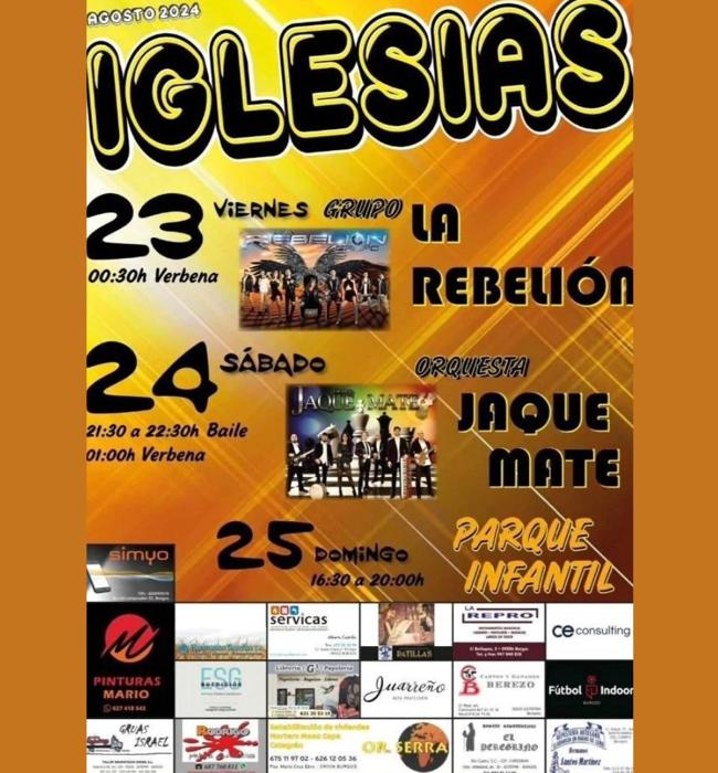 Cartel de fiestas de Iglesias 2024.