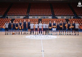 Jugadores y técnicos del Silbö San Pablo Burgos.