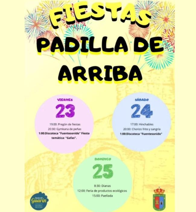 Cartel de fiestas de Pardilla de Arriba 2024.