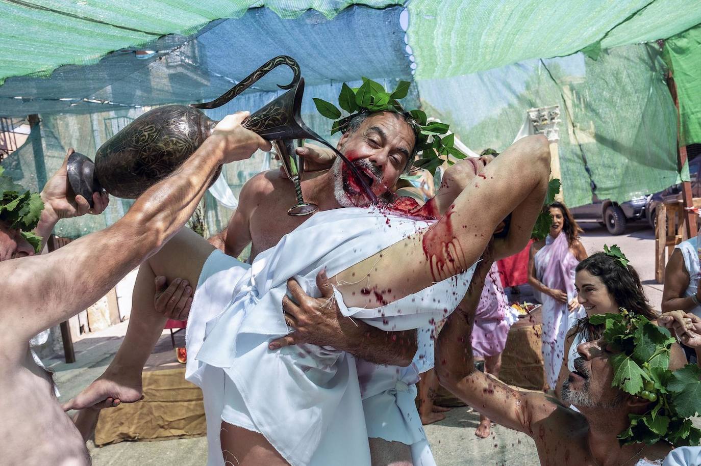 La fiesta en honor a Baco regresa a Baños de Valdearados