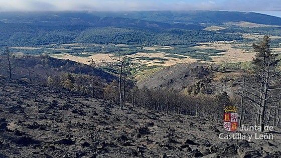 Dan por controlado el incendio de Monterrubio casi tres días después