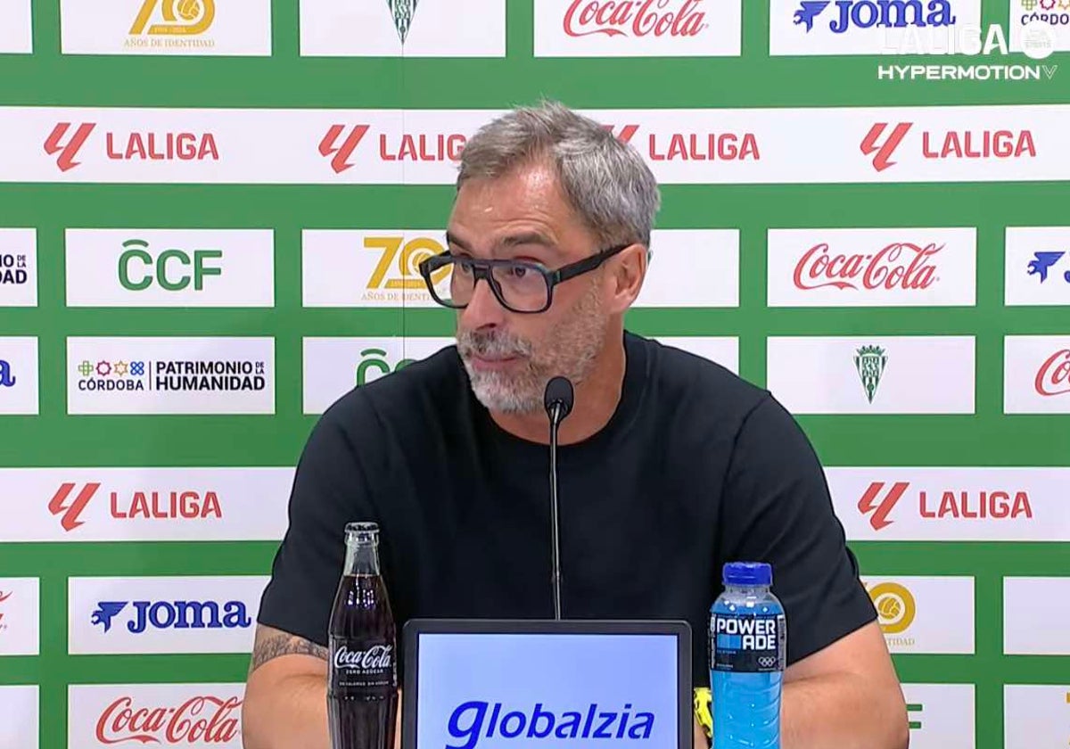 Jon Pérez Bolo, en la rueda de prensa tras el partido.