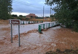 Río Cogollos a su paso por Villangómez.