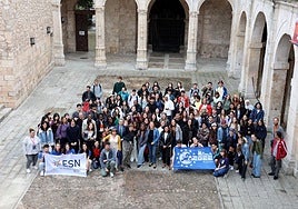 Recibimiento de los estudiantes extranjeros a la Universidad de Burgos.