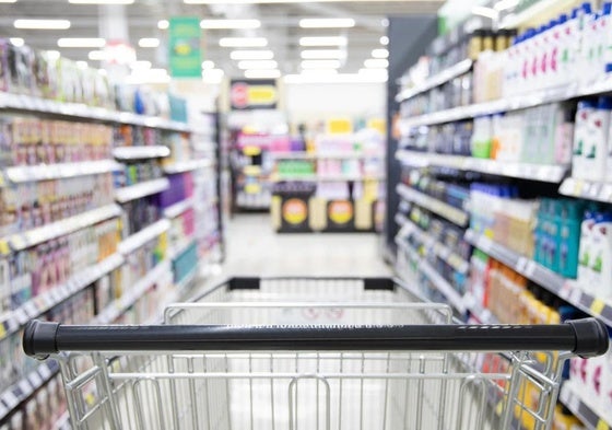 Carro de la compra en un supermercado