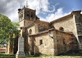 Iglesia de Santa María de Salas de los Infantes donde intentaron entrar los ladrones.
