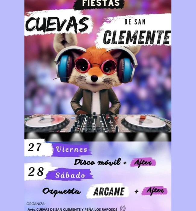 Cartel de fiestas de Cuevas de San Clemente 2024.