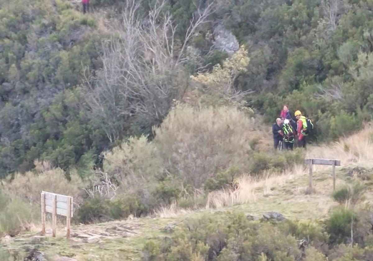 Operación de rescate a un varón en Burgos.