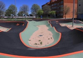 Imagen de una pista de pumptrack.