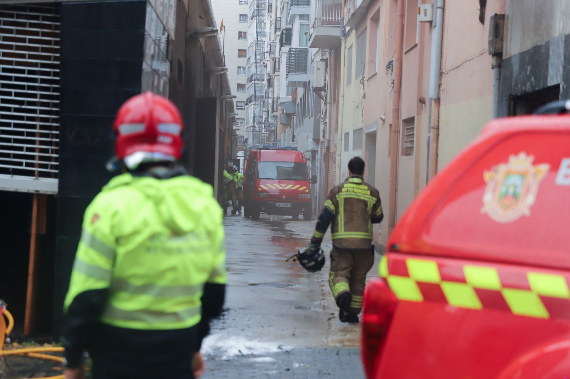 Aparatoso incendio en la Big Bolera