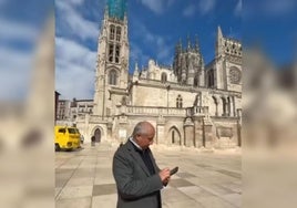 Clip del vídeo viral sobre la Catedral de Burgos.