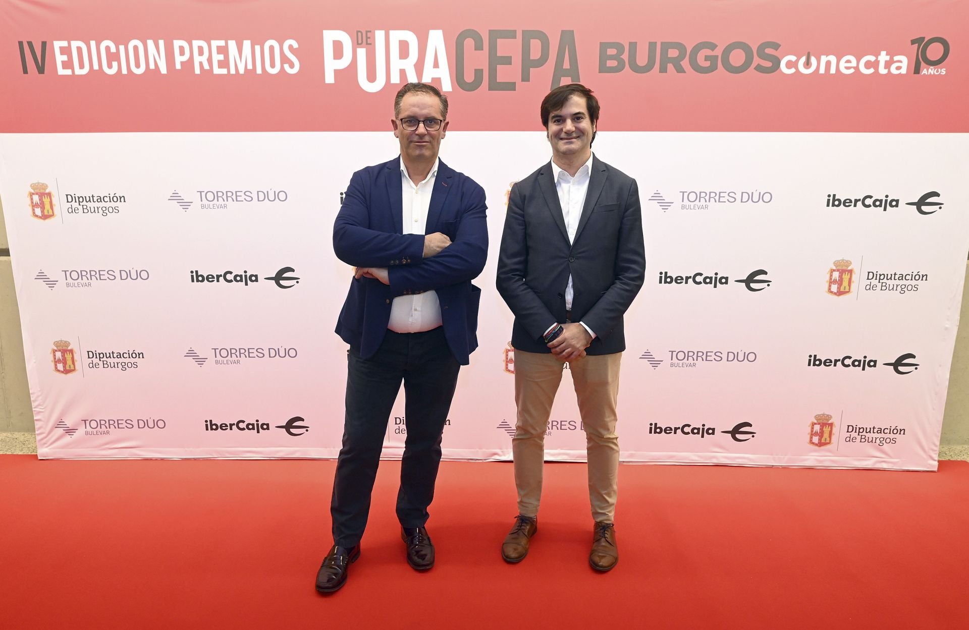 Javier Arroyo, diputado provincial, y Gabriel Rodrigo, de la Diputación de Burgos.