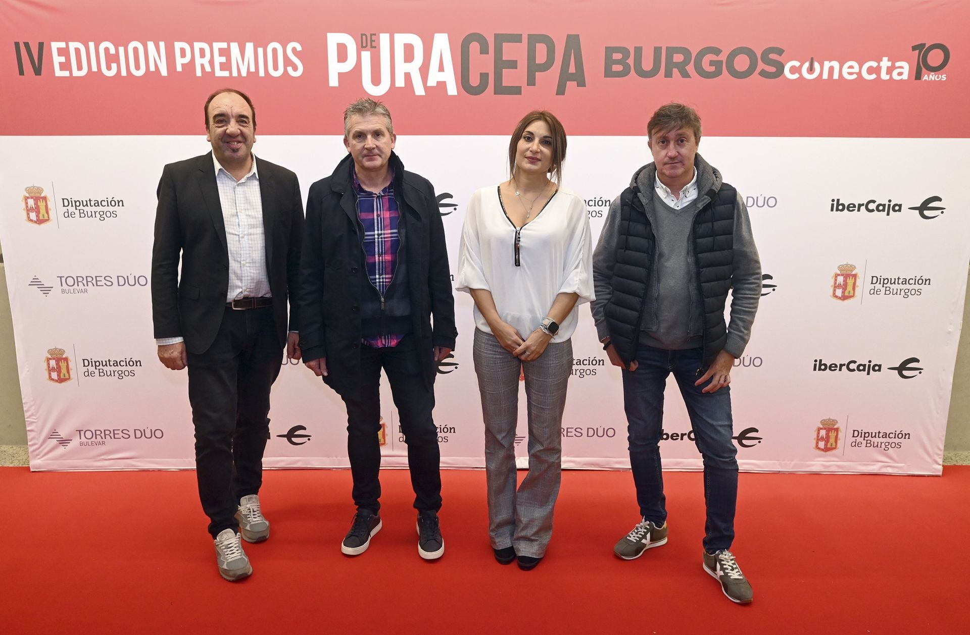 Jesús Javier Andrés, Francisco Rejas, de Tu Voz en Pinares, Belém Velasco y Miguel Ángel Arce, de Valsoft Informática.