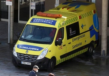 Herido y trasladado al hospital un motorista en un choque en Burgos