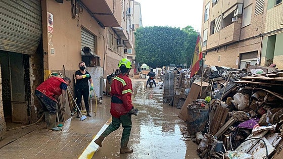 El GREM de Burgos en Valencia: «Es un escenario dantesco, horrible, no sé ni definirlo»