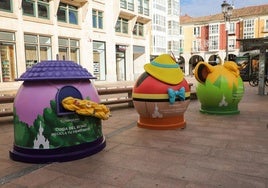 Contenedores de Disneyland París decorando el centro de Burgos