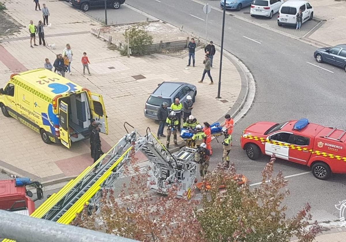 Imagen de archivo de un accidente laboral en Burgos.