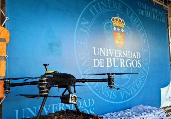 Uno de los drones del laboratorio de la Unidad de Investigación Conjunta en Tecnología de Drones.