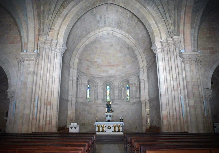 Interior de la iglesia del monasterio de Bujedo.