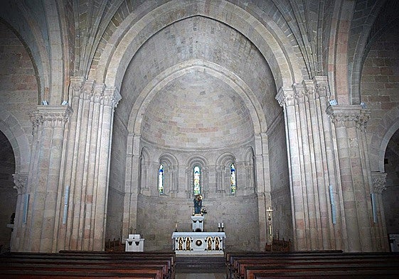 Interior de la iglesia del monasterio de Bujedo.