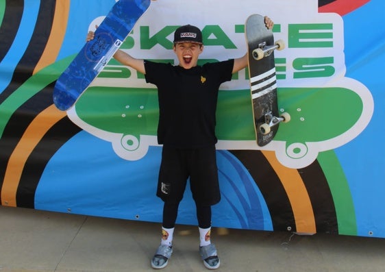 El burgalés Alan Sardiña consigue un sexto puesto en la final de España de skate Sub-12.