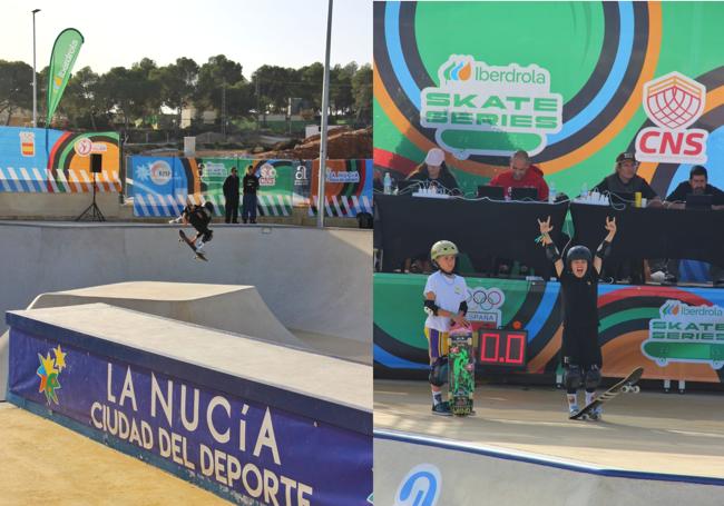 El skater burgalés en las pistas alicantinas de La Nucía.