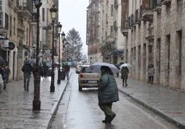 Imagen de archivo de nieve en Burgos.