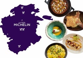 Platos de los restaurantes recomendados por La Guía Michelin de Burgos