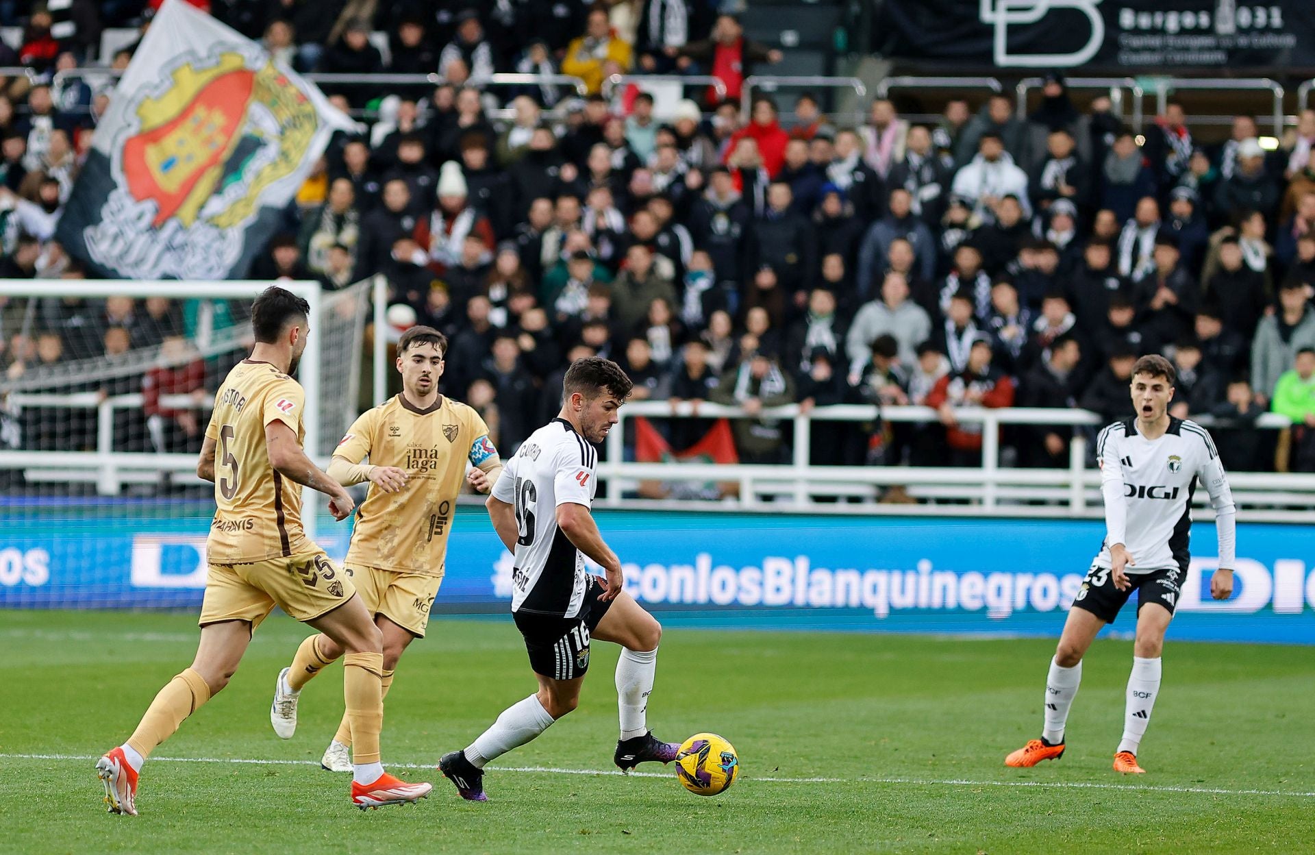 Así ha sido el encuentro entre el Burgos CF y el Málaga CF